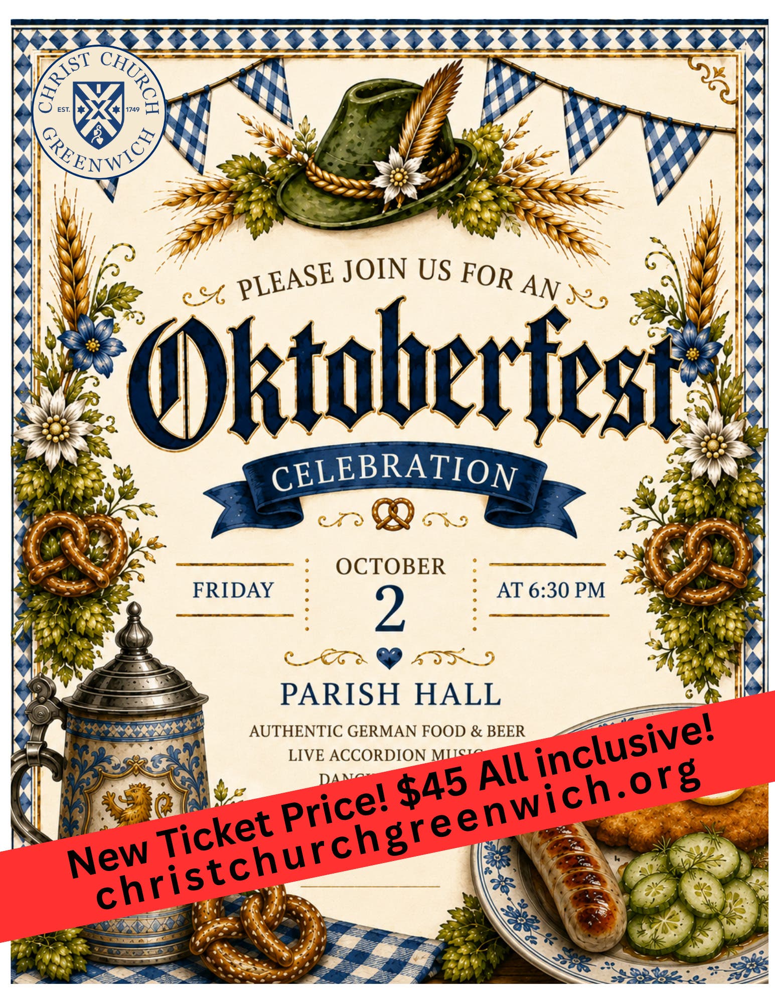 “Oktoberfest” Fall Celebration! at Christ Church Greenwich