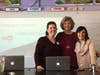 Needham elementary school teachers, left-to-right, Dana Cantor, Kathleen Martell and Maria DeCicco.