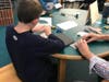 BMS students work on the Little Bits Circuit Challenge at the Hour of Code event on Wednesday, Dec. 11th.