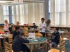 BMS students work on different coding and STEAM activities at the Hour of Code event.
