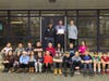 Elizabeth Burnham's 5th Grade Class with Principal Grenham.