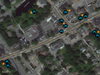 Map ofMedfield locations tables / trash-recyclable recepticles 