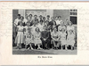 Medfield High School Class of 1936 in front of what is now the Pfaff Center. Barbara Leighton is the second from the left in the front row!