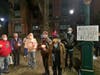 Residents who gathered at Medfield Town House