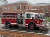 Santa on Fire Engine