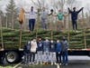 MHS Varsity Lacrosse team and Coach Isaf