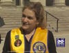 Liz Sandeman, New England Donor Services volunteer and Medfield Lion in Springfield Channel 22 news interview.