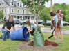 Brownie Troop 82076 with Bobby Kennedy, DPW.