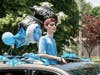 Medfield seniors were able to celebrate their achievements with a parade through the town and past their schools on June 5. Pictured is Reis Hanna.
