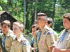 Eagle Scout David Jones processioning into the pavilion at Rocky Woods.