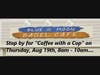 Coffee with a Cop at Blue Moon on 8/19/21