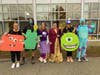 Sully, i.e. BMS Principal Nat Vaughn with Mike, i.e. Asst. Prin. Kelly Campbell and Monsters