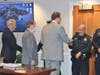 MPD Officer Wayne Sallale receiving the Life Saving Medal