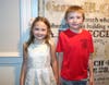 Captain Mike Harman's niece and nephew at the Life Saving Medal presentation.