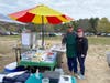 Steve and Ingrid Scanlon at The Hot Dog Wagon
