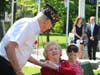 Legionnaire David Conner with Legion Auxiliary Member June Doucette and Irene O'Toole