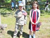 Patriotic children in Medfield