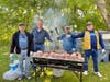 Lions cooking burgers