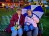 Ruth Chick and June Doucette Burr on Veterans Day at Baxter Park