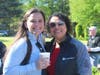 MPD Officer Manganello and Needham Bank Manager Marjorie Cappucci
