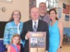 Bob Meaney with his family