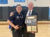 MPD Officer Michelle Manganello and Bob Meaney