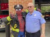 Medfield's finest shared his MPD hat with Spider-Man!