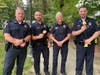 MPD Deputy Chief McGrath, Officer Plant, Chief Guerette and Officer Moses