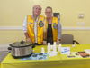 Lions John M. and Linda serving Chowder