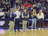 MHS Girls' Basketball Coaching staff , left to right, Paul Coutinho , Coach Mark Nickerson, Stephen Marks, Mary Laughna , and  Ellen Gelinas