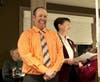 Heart of the Lion Award Recipient Jim Hatch with Medfield Lion Barbara Gips
