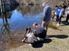 Thomas Blake Middle School seventh graders recently participated in a trout release program.