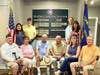 The families of Medfield Gold Star Veterans with Gold Star Veterans Plaque