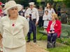 State Representative Denise Garlick (foreground) and Auxillary Legion member June Doucette-Burr