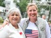 State Rep Denise Garlick with Town Administrator Kristine Trierweiler