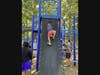 Enjoying the new playground