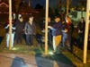 Raising the flags at Baxter Park