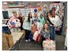 Thomas Blake Middle School students collected toiletries to donate to the Thomas Upham House.