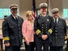Bill's brother Eric DeKing, Bill's Mom Mrs.DeKing, Medfield Chief Bill DeKing III and Bill's Dad Bridgewater, NY Fire Chief William DeKing, Jr.