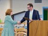 Sally DeGeorge with Dr. Marsden
