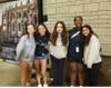  Thomas Blake Middle School students spent time at the Washington National Cathedral during their trip to Washington, posing together for a photograph at the site