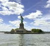 Before arriving in Washington, Thomas Blake Middle School students spent their first day of their trip in New York City, visiting Liberty Island, taking the ferry to see the Statue of Liberty.