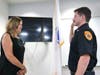Town Clerk swearing in FF/Paramedic Nick Novitch