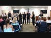 Members of the MFD attending new hire ceremony, and being sworn in by Town Clerk, Marion Bonoldi. 