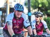 Pan Mass Riders in Medfield Center