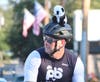 Pan Mass Rider in Medfield Center