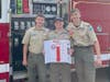 Jack Gargano with fellow Scouts