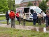 C&C Ice Cream Truck outside of Dale Street School