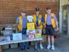 Medfield Lions Steve Small, Bob Herbstzuber and John Carey at Food Drive