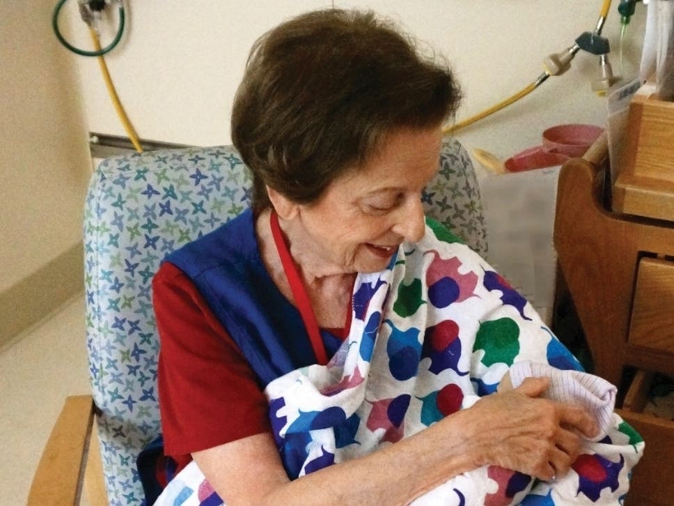 Adelle Rosenzweig during one of her shifts.